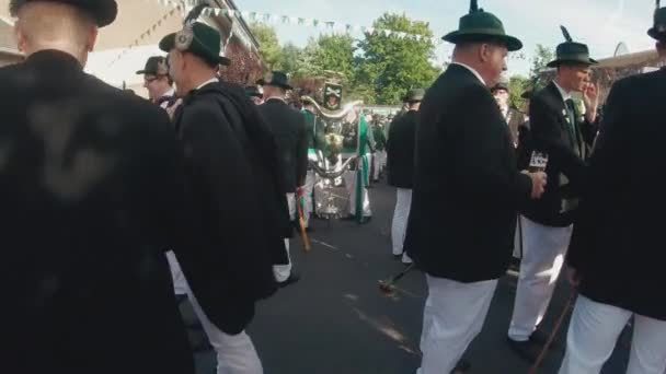 Marksmen Festival Traditional Schuetzenfest Town Sassenberg Muenster Westfalia — Stock Video