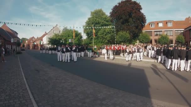 Schützenfest Oder Traditionelles Schützenfest Sassenberg Bei Münster Westfalen — Stockvideo