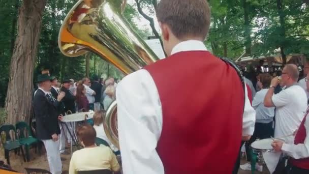 Schützenfest Oder Traditionelles Schützenfest Sassenberg Bei Münster Westfalen — Stockvideo