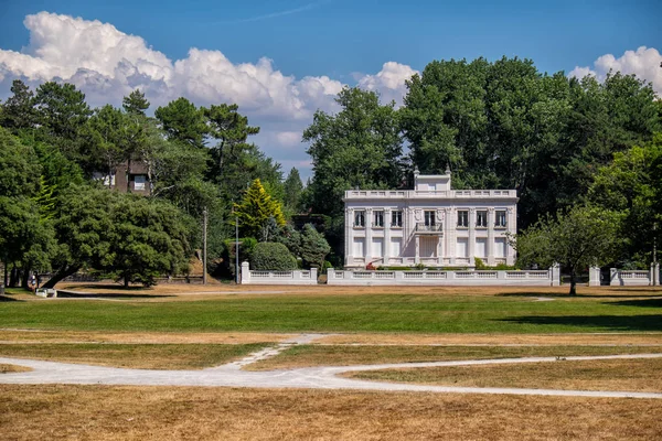 LE TOUQUET-PARIS-PLAGE/FRANCE - AUGUST 2018: Jardin D'Ypres or Central Park