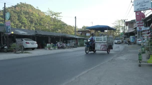 Adegan Jalan Pulau Koh Chang Thailand — Stok Video