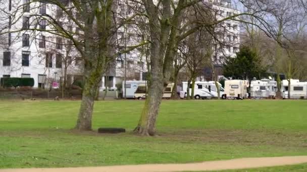 Kolín Nad Rýnem Německo Března 2019 Stání Nebo Parkovací Místo — Stock video