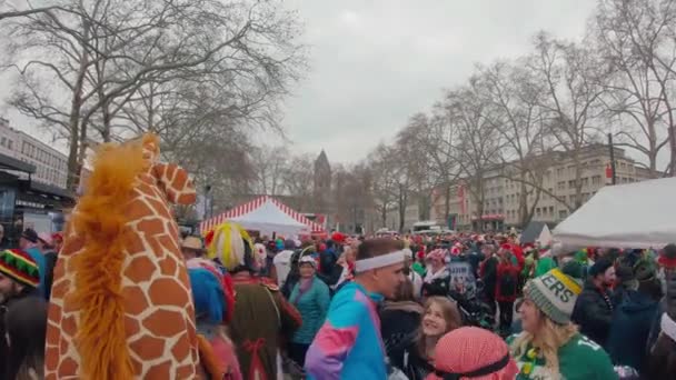 Cologne Germania Marzo 2019 Colonia Durante Carnevale Colonia — Video Stock