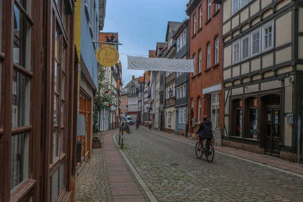 Marburg Germany August 2019 Historic City Center Marburg Traditional Houses — стоковое фото