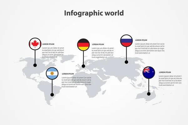 Infographic 플래그 — 스톡 벡터