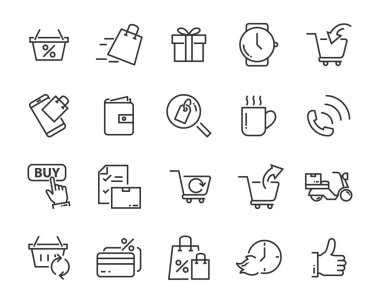 teslimat, taşıma, posta, hizmet gibi gönder simgeler kümesi