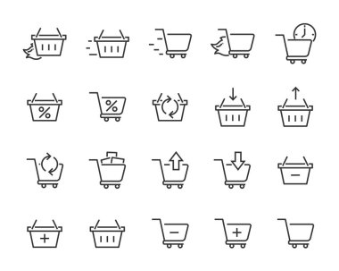 simgeler, teslim, e-ticaret, hizmet, Fiyat, ödeme, satış gibi alışveriş seti