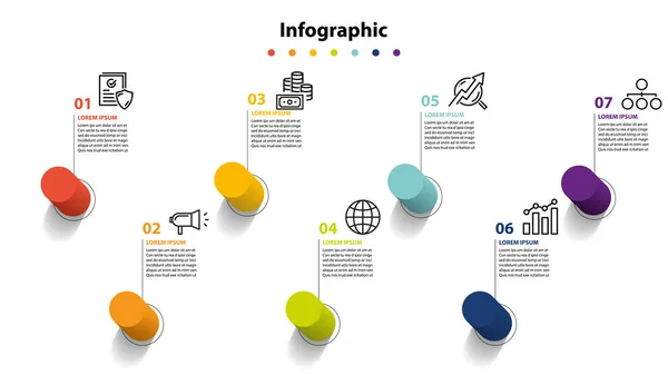 Infographic öğesi tasarım 7 adım, infochart planlama