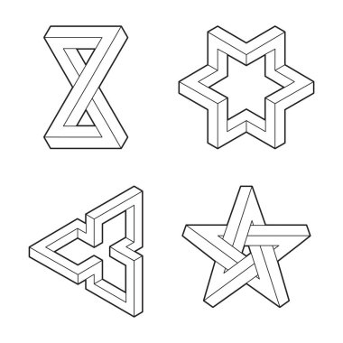 Paradoks imkansız geometri geometrik grafik (non genişletilmiş stro