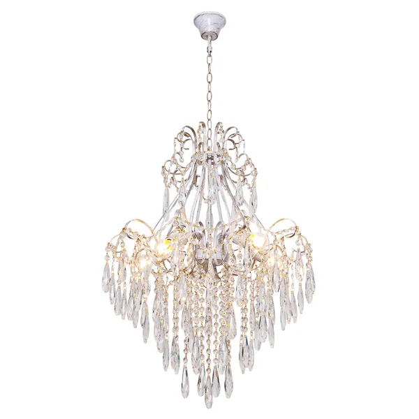 Chandelier in vintage style isolated on white background — Stock Photo, Image