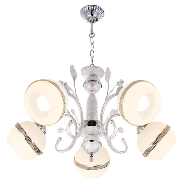 Chandelier Vintage Style Isolated White Background — Stock Photo, Image