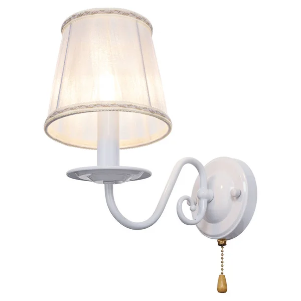 Lampada Parete Stile Vintage Sfondo Bianco Isolato — Foto Stock