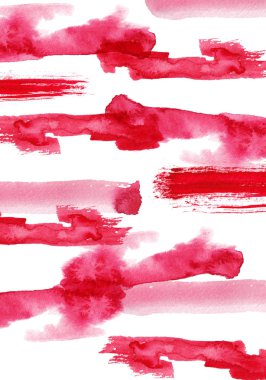 Kırmızı şeritli suluboya arka plan soyut suluboya doku