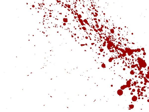 Kan damlaları ve beyaz arka plan üzerinde splatters. Vektör çizim