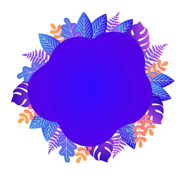 Fond Floral Avec Espace Copie Pour Texte Illustration Vectorielle Dans — Image vectorielle