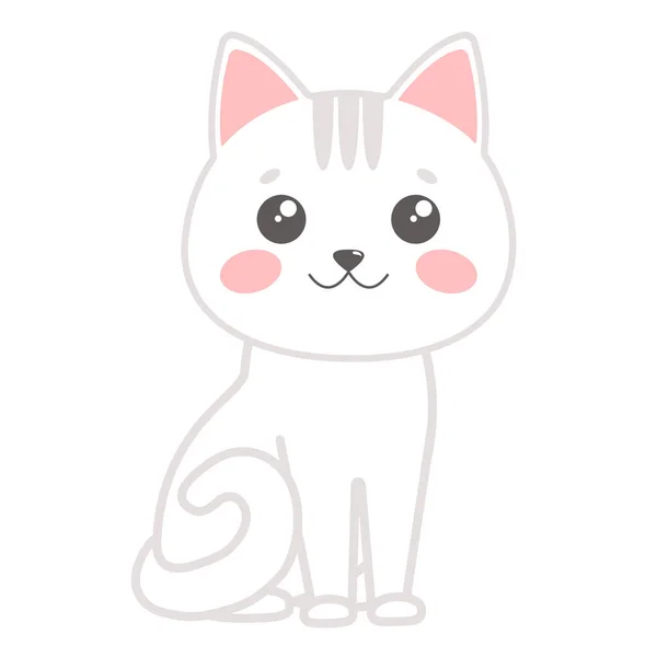 可愛い猫 ベクターイラスト — ストックベクタ