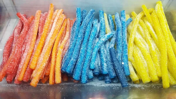 Arka Planı Renkli Şekerler — Stok fotoğraf
