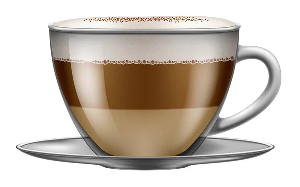 Macchiato / Cappuccino coffee. Vector illustration.