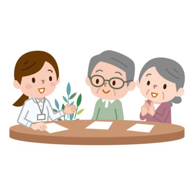 Sigorta poliçesi şartları için üst düzey evli çift açıklayan çok kadın Yöneticisi