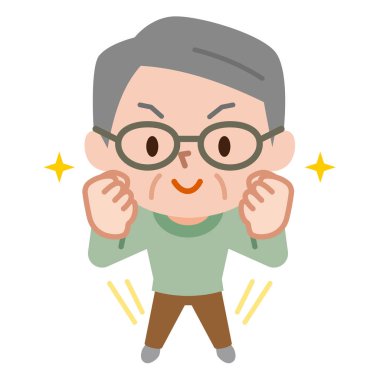 Sağlıklı kıdemli erkek resmi