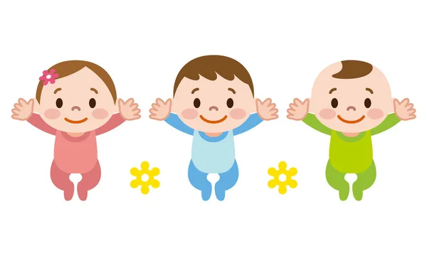 Illustration Cute Baby — Stock Vector