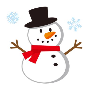 Sevimli kardan adam resmi