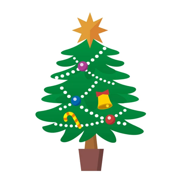 Noel Ağacının Gösterimi — Stok Vektör
