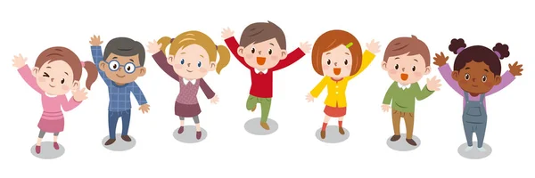 Niños saludando Imágenes Vectoriales, Gráfico Vectorial de Niños saludando | Depositphotos Niños saludando Imágenes Vectoriales, Gráfico Vectorial de Niños saludando | Depositphotos