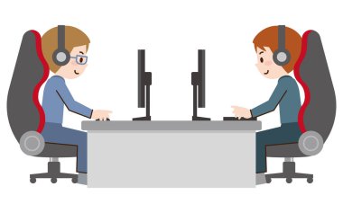 Profesyonel esport oyuncular oynarken bir siber oyunları turnuva üzerinde rekabetçi Video Oyunları'nda. 