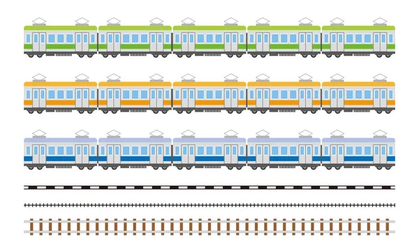 Tren Eléctrico Coche Ilustración Simple — Archivo Imágenes Vectoriales