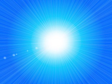 Mavi Parlatıcı ışınları patlama