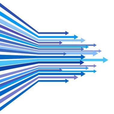 Mavi ok çizgi üst vektör arka plan
