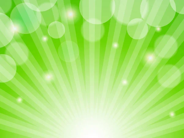 Green Sunburst Background,vector illustration — Stock Vector