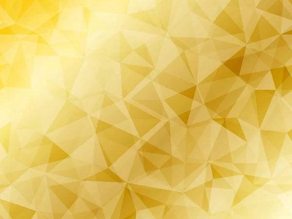 Vector amarillo fondo poligonal — Vector de stock