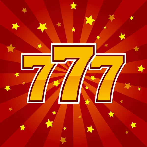 Μεγάλη νίκη κουλοχέρηδες 777 banner καζίνο — Διανυσματικό Αρχείο