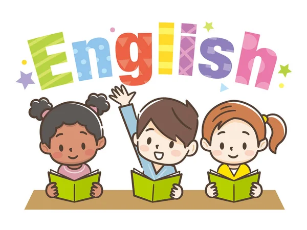 Illustration of children taking English class Stock Vector by ©ankomando  291866842