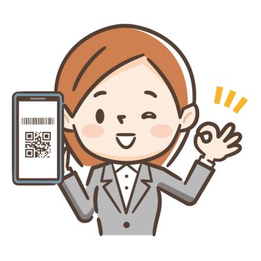 genç kadın ödemek qr kod ile akıllı telefon