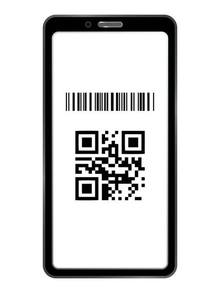 Code Qr pour paiement mobile, Code numérique facile à payer, Vector, Illus — Image vectorielle