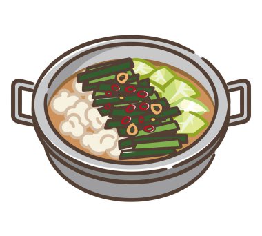 offal Japon gıda ile yapılan sıcak tencere güveç