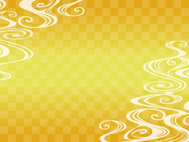 Altın Japon desenli arkaplan resmi
