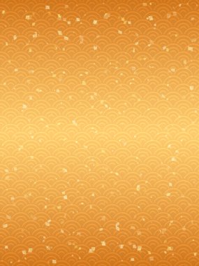 Altın Japon desenli arkaplan resmi