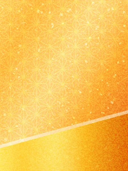 Golden Japanese pattern background image — Stockový vektor