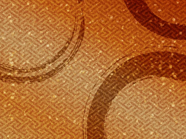 Brown motif japonais image de fond — Image vectorielle