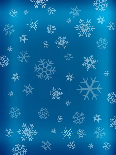 Textura vectorial azul claro con copos de nieve de colores. — Archivo Imágenes Vectoriales