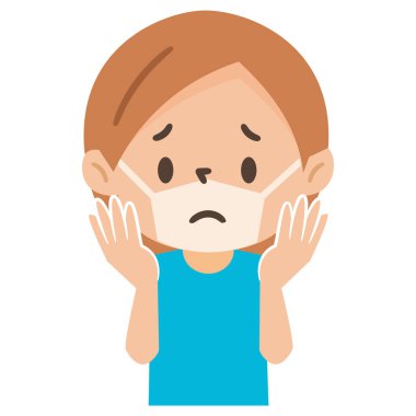 Maske şekilli bronzlaşmış genç bir kadının tasviri.