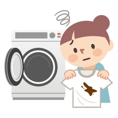 Kirli çamaşırlara ihtiyacı olan ev kadınları