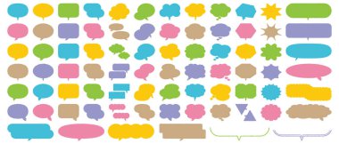 Uygulamalar ve web siteleri için konuşma balonu / konuşma balonu veya sohbet balonu çizgisi resim vektörü simgesi.