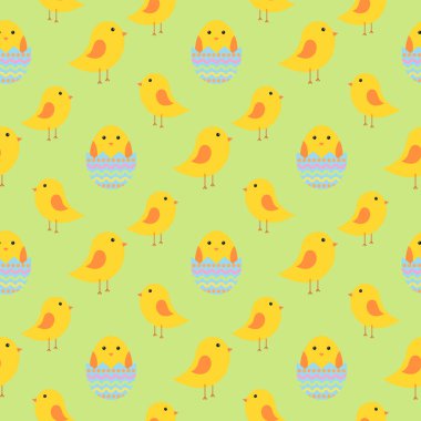 Paskalya seamless modeli ile tavuk sarma kağıdı, duvar kağıdı, web sayfası arka planı ve daha fazlası için.