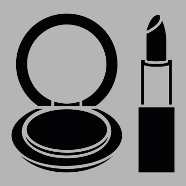 Kozmetik setinin vektör simgesi beyaz arkaplanda izole edildi