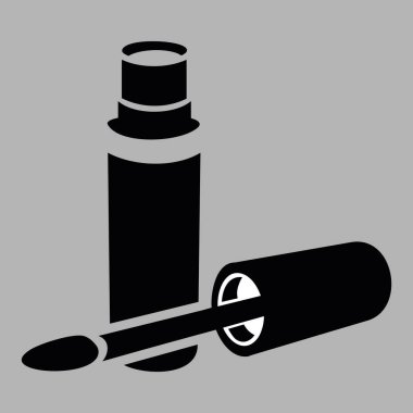 Maskara vektör simgesi beyaz arkaplanda izole edildi